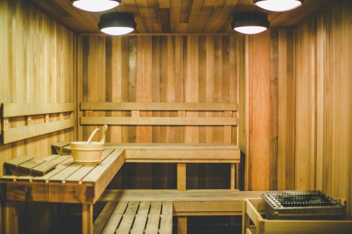 Sauna im wohnzimmer