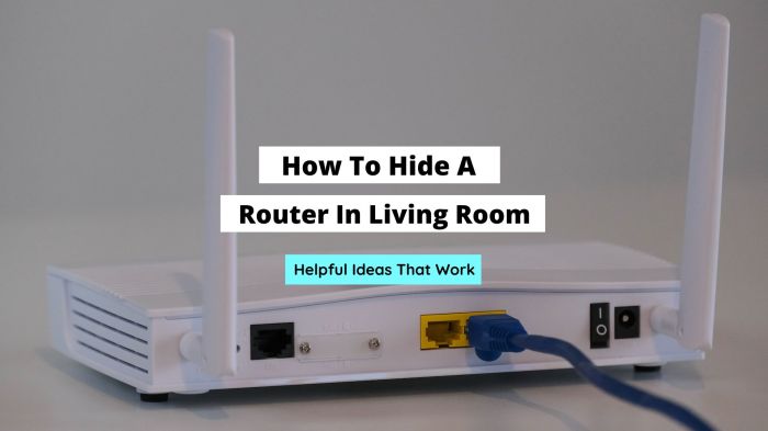 Router im wohnzimmer verstecken