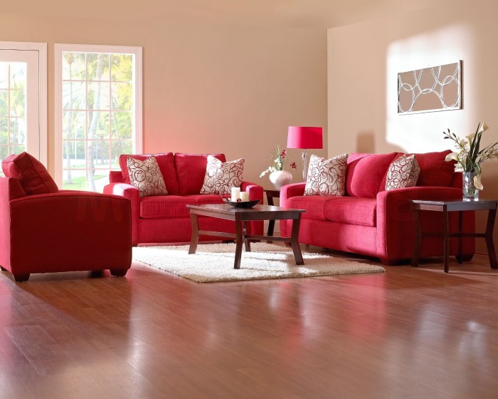 Couch red living room design haven hawk