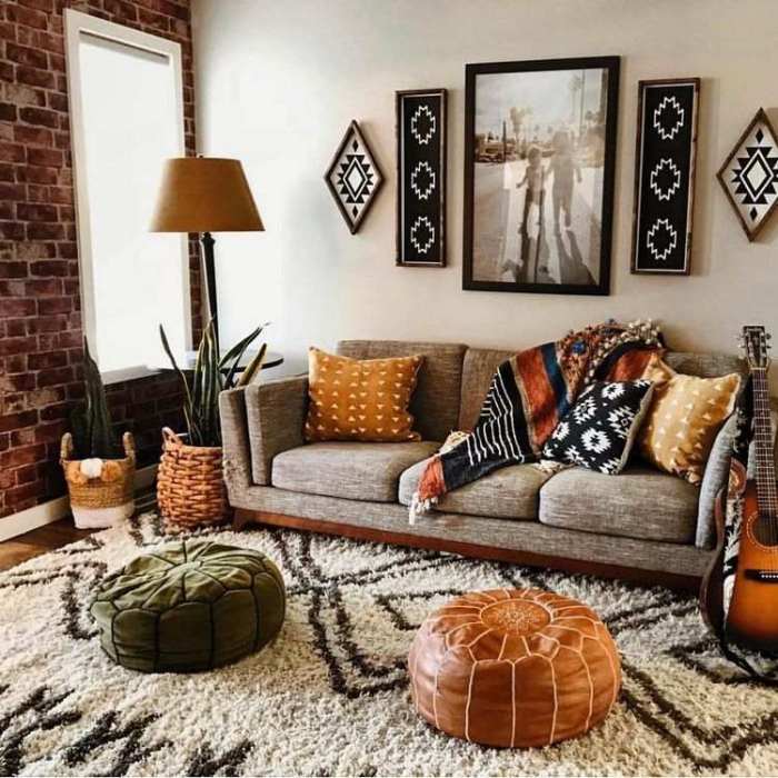 Boho chic wohnzimmer